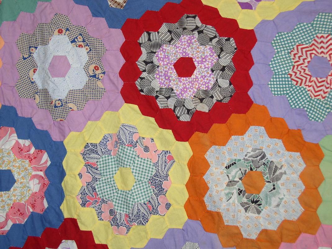 Grandmothers Flowers Quilt Top - QTP