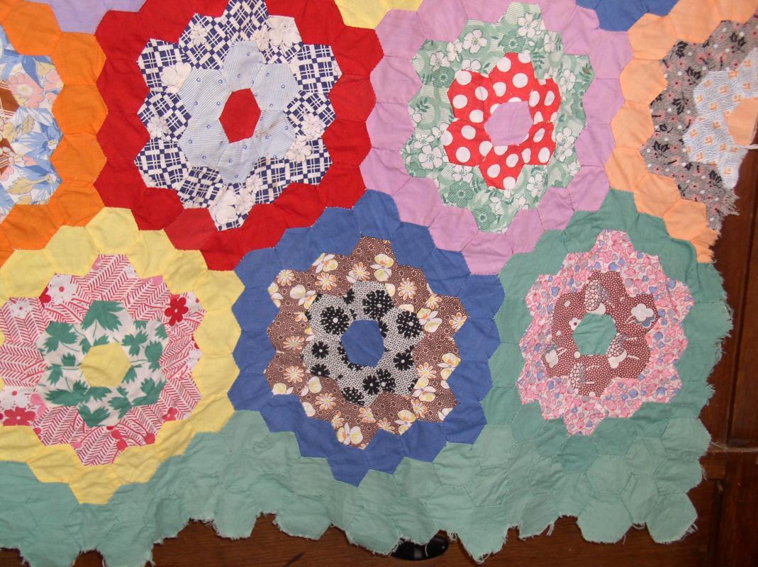 Grandmothers Flowers Quilt Top - QTP