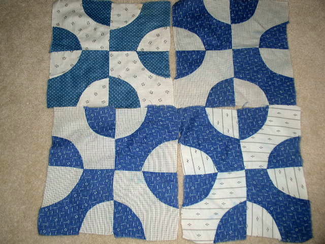 Drunkard's Path Quilt Blocks - QB