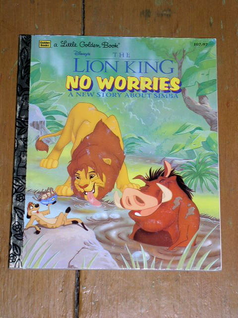 Lion KIng, No Worries, Little Golden Book, First Printing