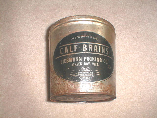 Calf Brains Tin