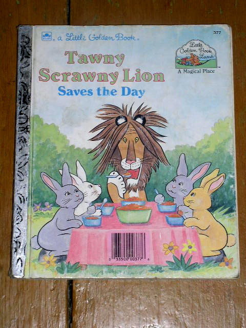Tawny Scrawny Lion, Little Golden Book, First Printing