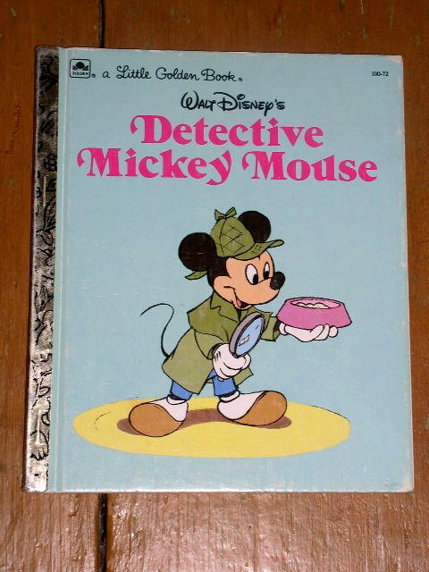 Detective - Mickey Mouse, Little Golden Book, First Printing