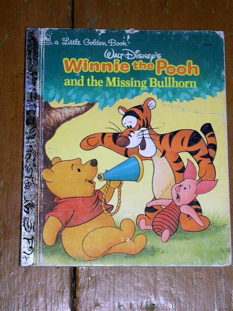 Winnie the Pooh and the Missing Bullhorn, Little Golden Book, First Printing