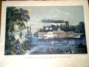 Currier & Ives - Rounding a Bend on the Mississippi