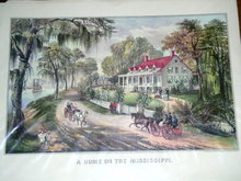 Currier & Ives - A Home on the Mississippi