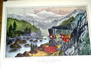 Currier & Ives - The Route to California - Truckee River Sierra-Nevada
