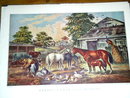 Currier & Ives - American Farm Yard - Morning