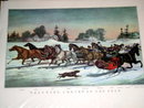 Currier & Ives - Trotting Cracks on the Snow