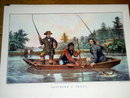 Currier & Ives - Catching A Trout