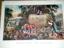 Currier & Ives - Haying Time - The Last Load
