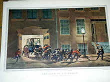 Currier & Ives - The Life of a Fireman - The Night Alarm