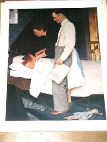 Norman Rockwell Print - Freedom From Fear