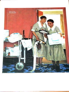 Norman Rockwell Print - Bridal Suite