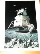 Norman Rockwell Print - Lunar Landing