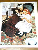 Norman Rockwell Print - Tea Time
