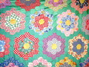 Grandmother's Flower Garden Quilt Top - QTP