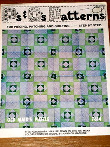 Old Maid's Puzzle Quilt Pattern - PTB