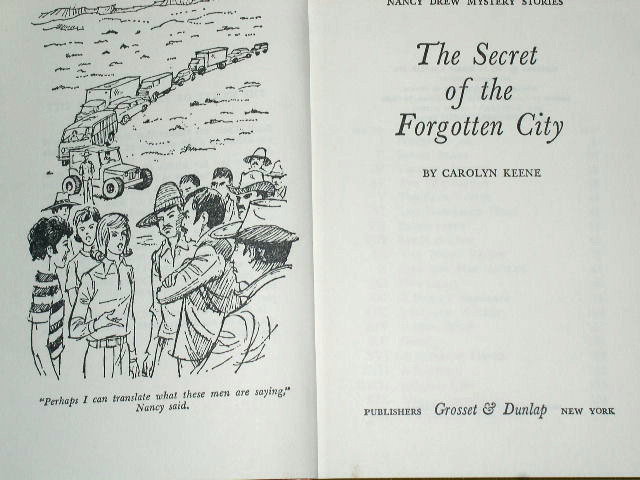 Nancy Drew - The Secret of the Forgotten City Book