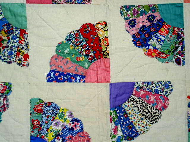 1930's Grandmother's Fan Quilt - QLT