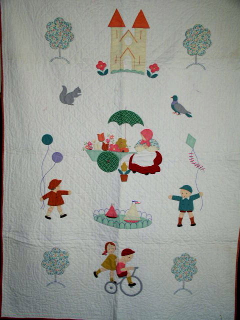 Appliqued Crib Quilt - QLT