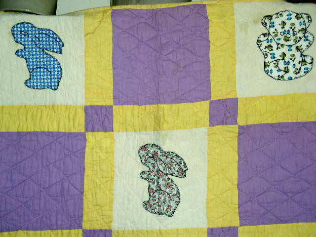 1930's Appliqued Crib Quilt - QLT