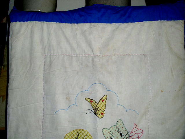 Dog and Cat Crib Quilt - QLT