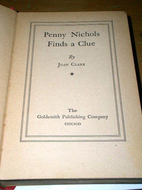 Penny Nichols - Finds a Clue Book