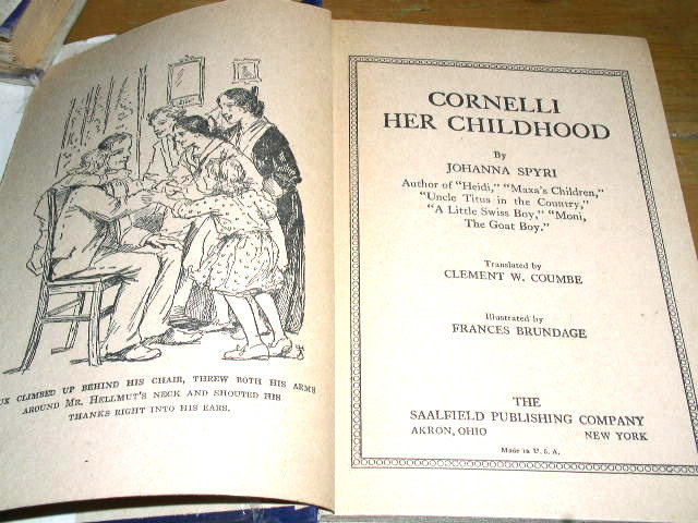 Cornelli, Her Childhood Book