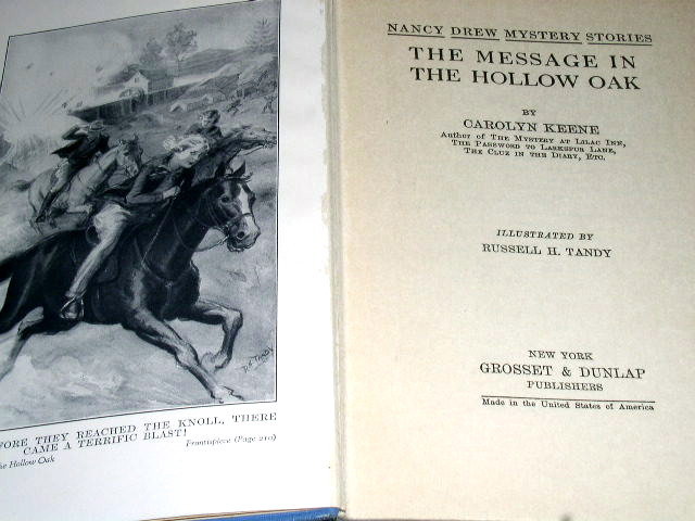 Nancy Drew - The Message in the Hollow Oak Book