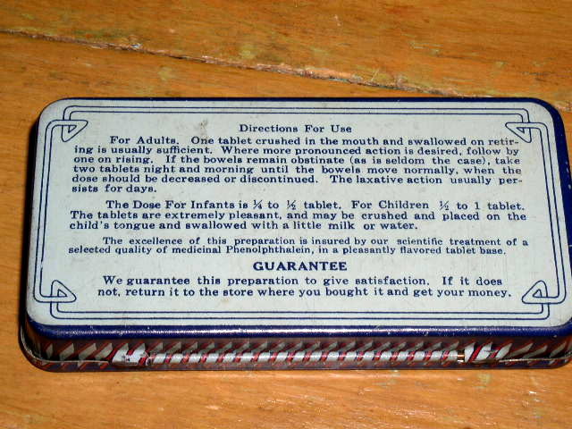 Rexall Orderlies Laxative Tin