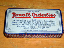 Rexall Orderlies Laxative Tin