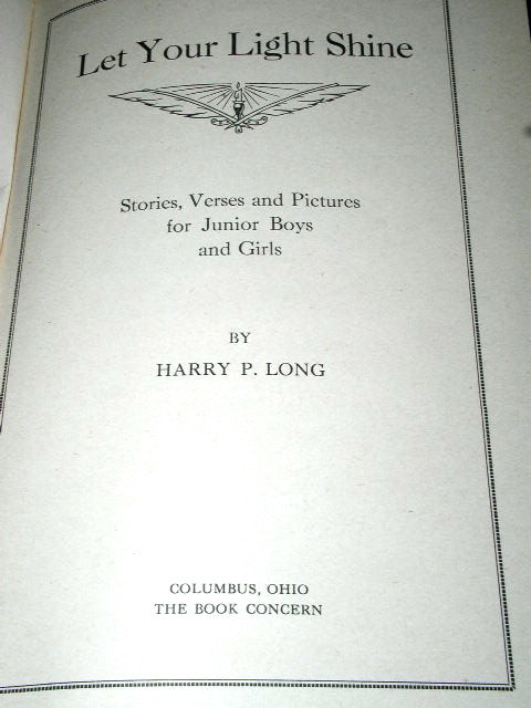 Let Your Light Shine Book