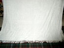 Chenille Bedspread, Double, White
