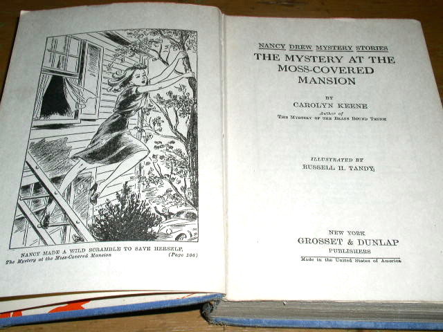 Nancy Drew - The Mystery at the Moss-Covered Mansion Book