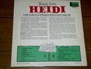 The Songs From Heidi, Walt Disney Children's 33 Record Album
