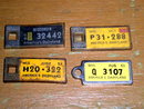 Miniature License Plate Keyring Tags
