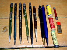 Lot of 8 old mechanical pencils and lead packages