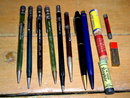 Lot of 8 old mechanical pencils and lead packages