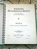 Watkins Household Hints - Book