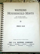 Watkins Household Hints - Book