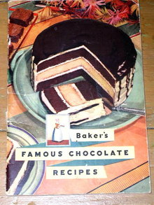 Baker's Famous Chocolate Recipes Cook Book - 1936 - CK