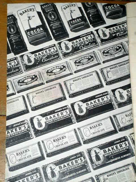 Baker's Famous Chocolate Recipes Cook Book - 1936 - CK