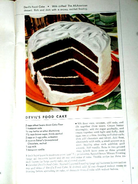 Baker's Famous Chocolate Recipes Cook Book - 1936 - CK