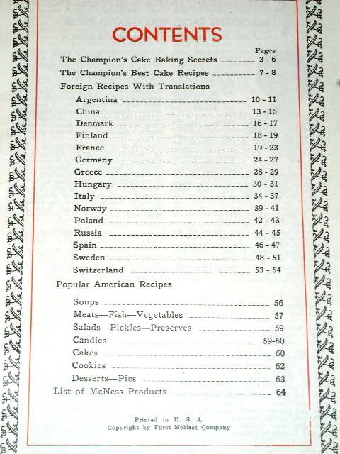 McNess Recipes from Around the World Cook Book - CK