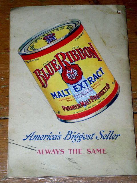 Blue Ribbon Malt Extract Cook Book - CK