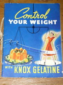 Control Your Weight with Know Gelatine Cook Book - CK