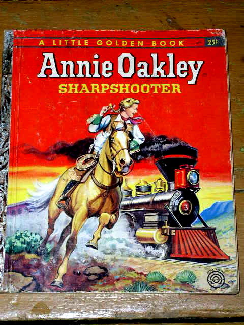 Annie Oakley, Sharpshooter, First Printing, Little Golden Book