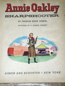 Annie Oakley, Sharpshooter, First Printing, Little Golden Book