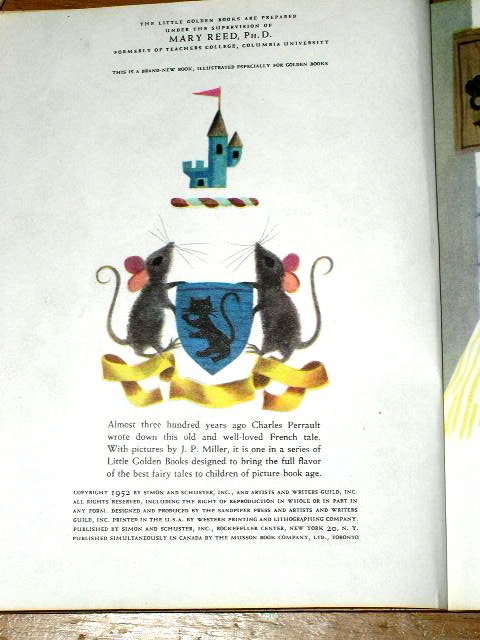 Puss In Boots, Second Printing, Little Golden Books